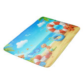 アニメカラフルトロピカルビーチシーン バスマット (アングル)
