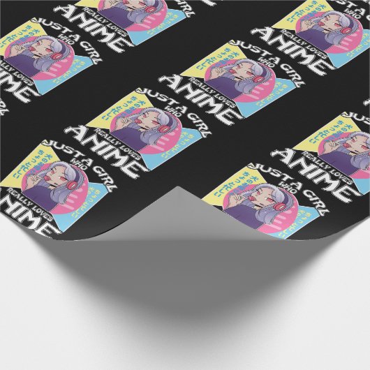 アニメガールおたく10代の日本のマンガ漫画ファン ラッピングペーパー (角)