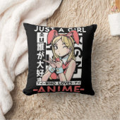 アニメガールおたく10代の日本の漫画ファン クッション (ブランケット)