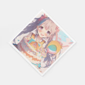 アニメガールお洒落誕生日 スタンダードランチョンナプキン (角)