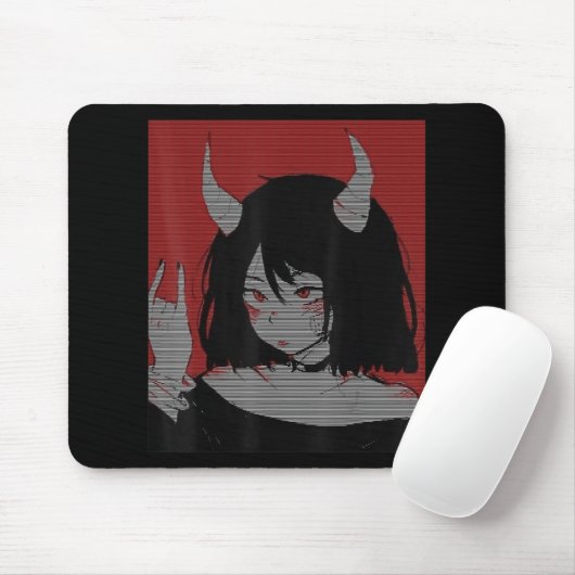 アニメガールかわいい和風美学日本のオタク マウスパッド (マウス)