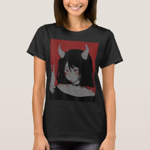 アニメガールかわいい和風美学日本のオタク Tシャツ
