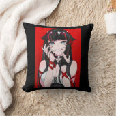 アニメガールかわいい和風美学日本のマンガO クッション (ブランケット)