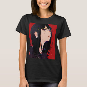 アニメガールかわいい和風美学日本のマンガO Tシャツ