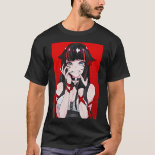 アニメガールかわいい和風美学日本のマンガO Tシャツ