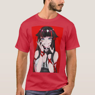 アニメガールかわいい和風美学日本のマンガO Tシャツ