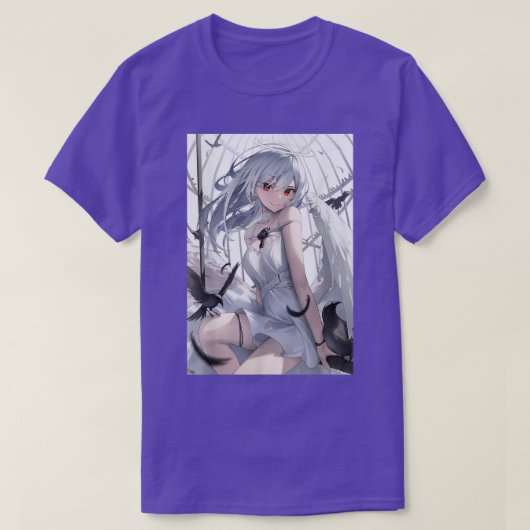 アニメガールかわいい和風美学日本の大宅96 Tシャツ (デザイン正面)