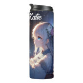 アニメガールとドラゴンパーソナライズされた タンブラー (回転右)