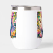 アニメガールとバタフライの水色パーソナライズされた (右面)