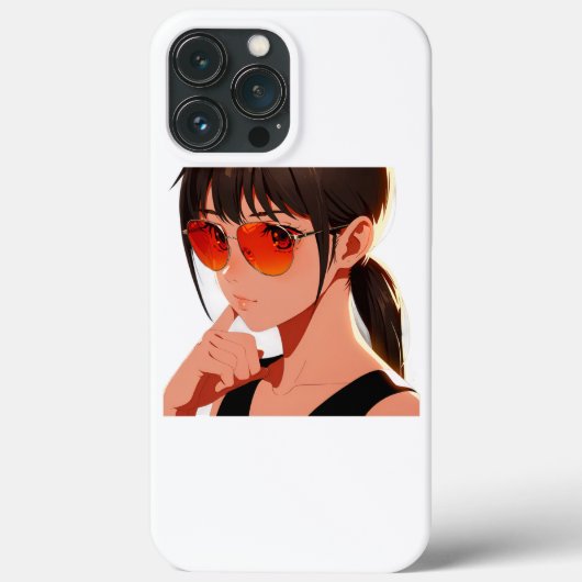 アニメガールはっきりしたとよくはしゃぐデザイン Case-Mate iPhoneケース (裏面)