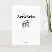 アニメガールをテーマにしたカラーリングページ誕生日 カード (裏面)