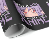 アニメガールオタクキッズ日本の漫画マンガファン ラッピングペーパー (ロールコーナー)