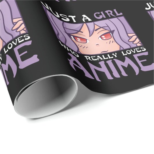 アニメガールオタクキッズ日本の漫画マンガファン ラッピングペーパー (ロールコーナー)