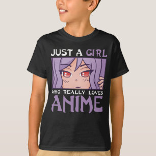 アニメガールオタクキッズ日本の漫画マンガファン Tシャツ