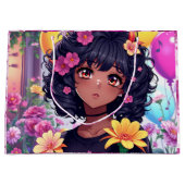 アニメガールオブカラー誕生日 ラージペーパーバッグ (正面)