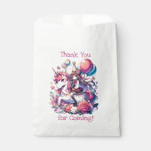 アニメガールオンユニコーン誕生日 パーソナライズされた フェイバーバッグ (正面)