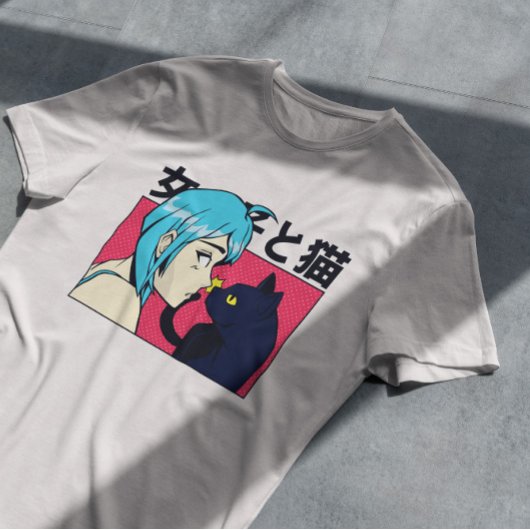 アニメガールキャット Tシャツ