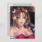 アニメガールクリスマスヘア シーズンポストカード (正面/裏面)