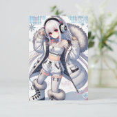 アニメガールスキフラットカード (スタンド正面)