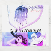 アニメガールスピットドリンクラベル ビールラベル (シングルラベル)