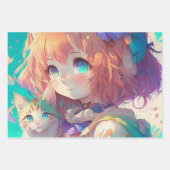 アニメガールズカラフル誕生日 ラッピングペーパーシート (正面2)