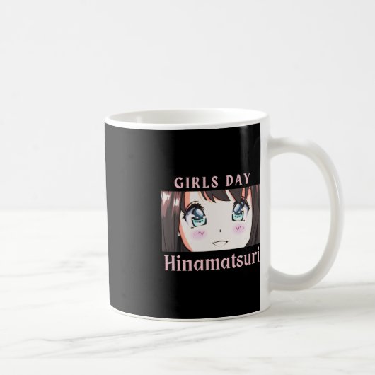 アニメガールズデーひな祭り又は人形デーo コーヒーマグカップ (右)