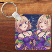 アニメガールズマルディグラ キーホルダー (正面)