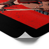 アニメガールズ10代サムライわいふ日本のオタクKaw ポスター (角)