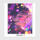 アニメガールハート シール (シート)