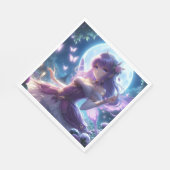 アニメガールバイオレットバタフライウィングムーンフェアリー スタンダードランチョンナプキン (角)