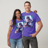 アニメガールバイオレットバタフライウィングムーンフェアリー Tシャツ (ユニセックス)