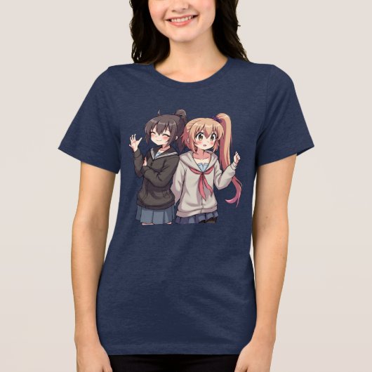 アニメガールパワーTシャツ トライブレンドＴシャツ (正面)