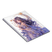 アニメガールパープルムーンプリンセスファンタジーアート ノートブック (右側)