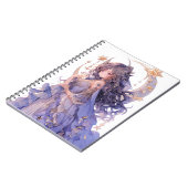 アニメガールパープルムーンプリンセスファンタジーアート ノートブック (左側)