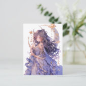 アニメガールパープルムーンプリンセスファンタジーアート ポストカード (スタンド正面)