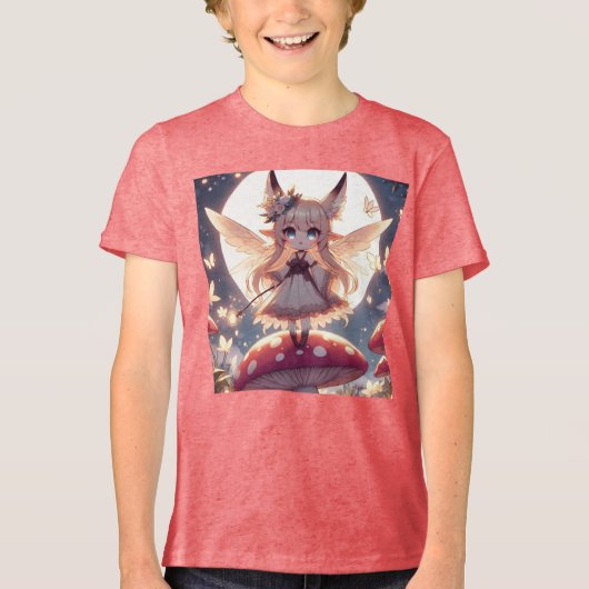 アニメガールピクシーヒッパイムーンフェアリー トライブレンドＴシャツ (正面)