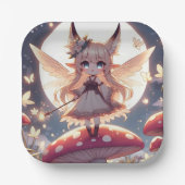 アニメガールピクシーヒッパイムーンフェアリー ペーパープレート (正面)