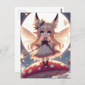 アニメガールピクシーヒッパイムーンフェアリー ポストカード (正面/裏面)