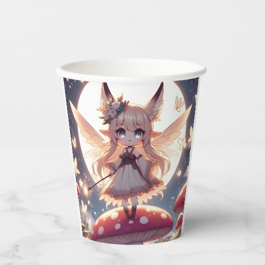 アニメガールピクシーヒッパイムーンフェアリー 紙コップ (正面)
