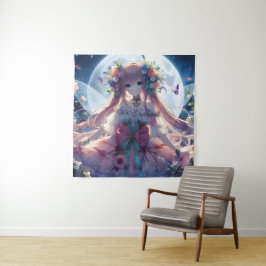 アニメガールフラワームーンフェアリー タペストリー