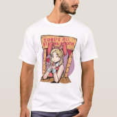 アニメガールブキスをするース Tシャツ (正面)