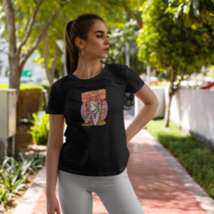 アニメガールブキスをするース Tシャツ