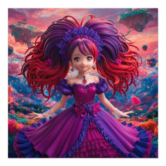 アニメガールポスター フォトプリント            (正面)