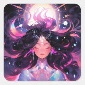 アニメガールマジカルプリンセス スクエアシール (正面)