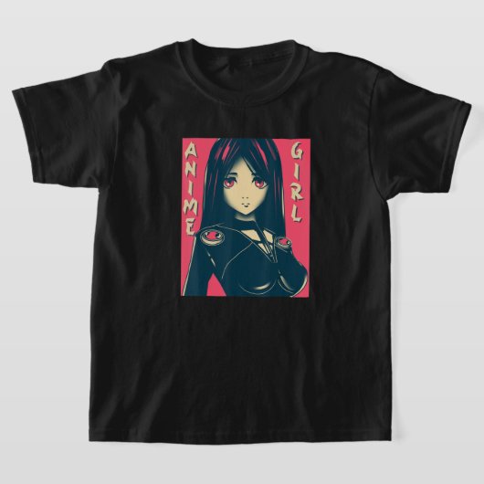 アニメガールマンガオタクかわいいアニメ服飾ゴシック Tシャツ (レイダウン)