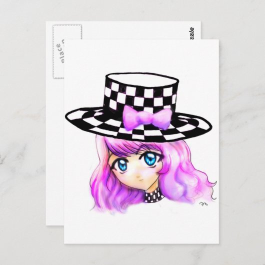 アニメガールマンガパンクロリータ原宿ゴシックスタイル ポストカード (正面/裏面)