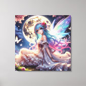 アニメガールムーンフェアリープリンセスインガーデン キャンバスプリント (正面)