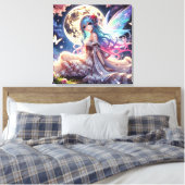 アニメガールムーンフェアリープリンセスインガーデン キャンバスプリント (インサイチュ (寝室))