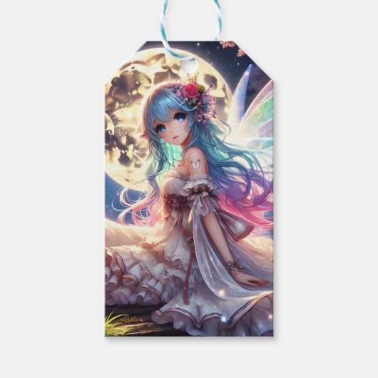 アニメガールムーンフェアリープリンセスインガーデン ギフトタグ (正面)