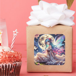 アニメガールムーンフェアリープリンセスインガーデン スクエアシール